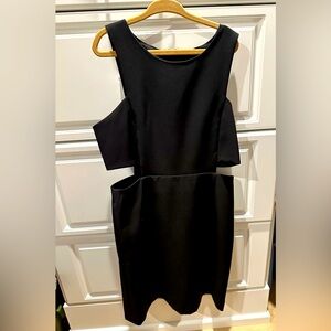 Milly Minis Childrens Girls Cut Out Waist Sleeveless Dress Black Size 10